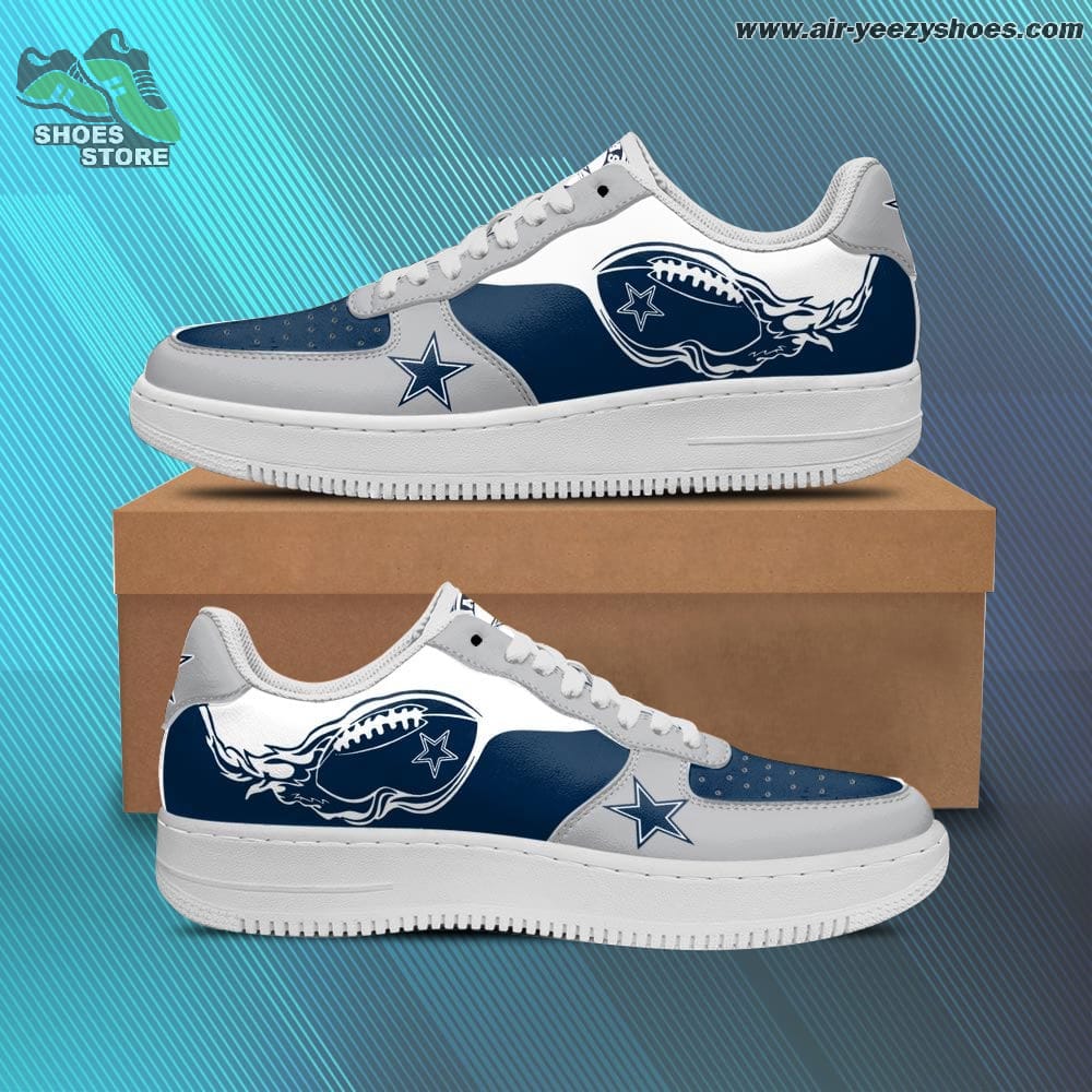 Dallas Cowboys Air Force Sneakers - Custom Shoes
