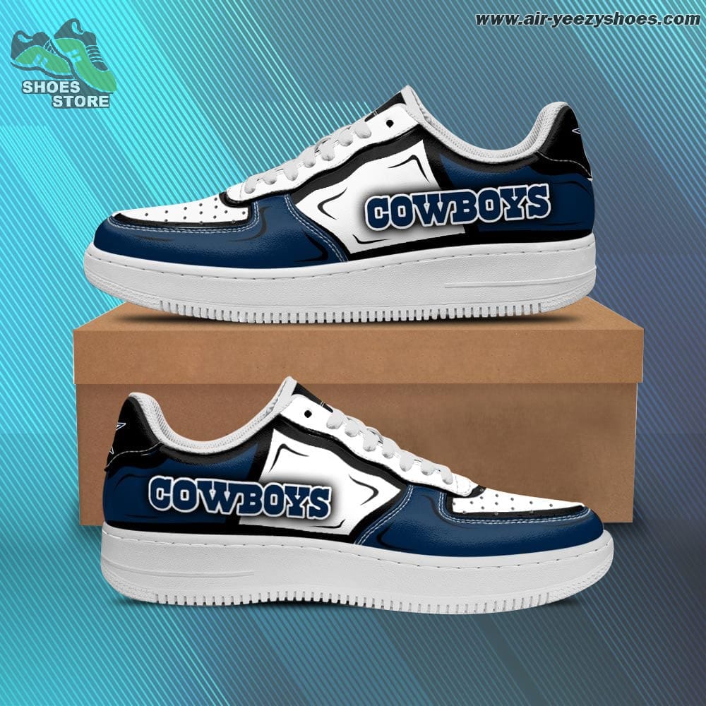 Dallas Cowboys Casual Sneaker - Air Force 1 Style Shoes