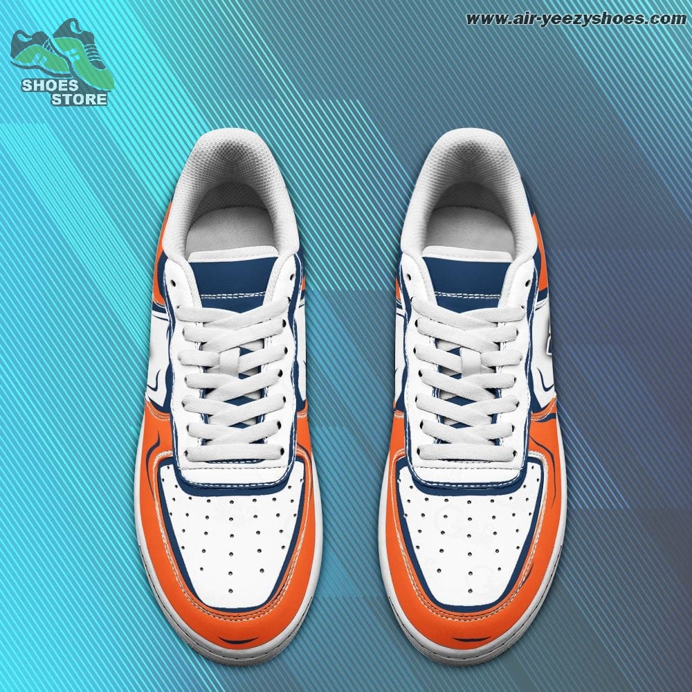 Denver Broncos Casual Sneaker - Air Force 1 Style Shoes