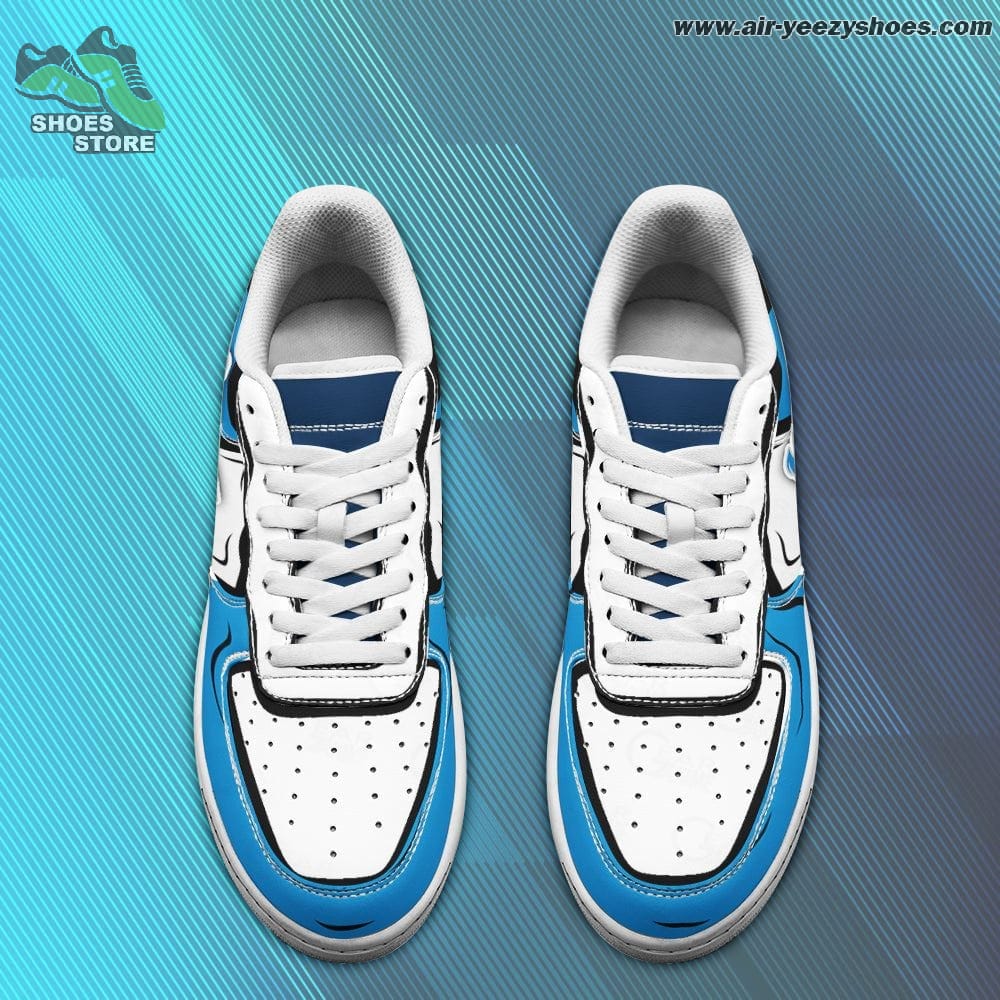 Detroit Lions Football Casual Sneaker - Air Force 1 Style Shoes