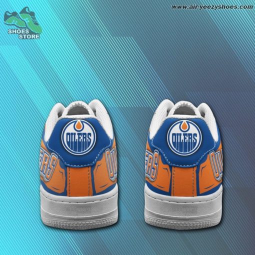 Edmonton Oilers Casual Sneaker – Air Force 1 Style Shoes