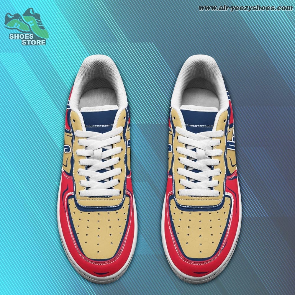 Florida Panthers Football Casual Sneaker - Air Force 1 Style Shoes