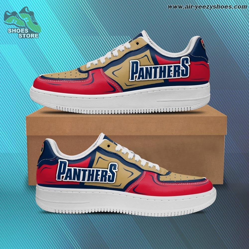 Florida Panthers Football Casual Sneaker - Air Force 1 Style Shoes