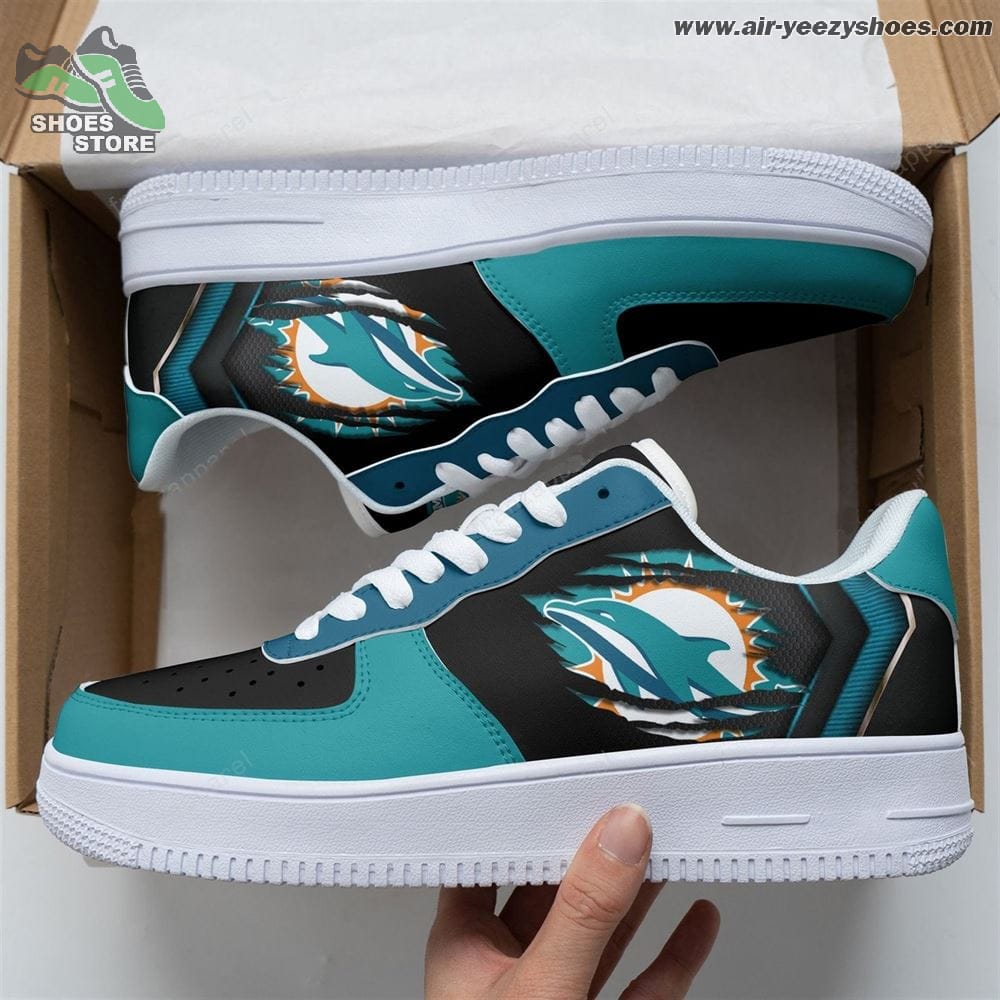 Miami Dolphins Football Air Force Sneakers - Custom Shoes 2022