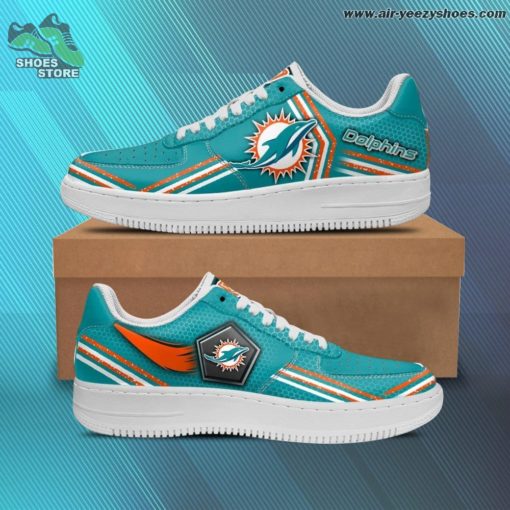 Miami Dolphins Football Sneaker – Custom AF 1 Shoes