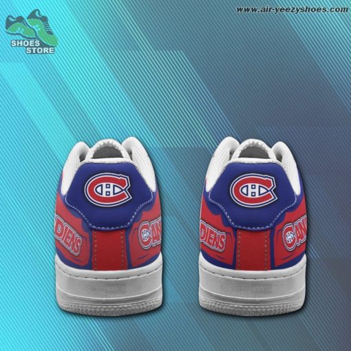 Montreal Canadiens Casual Sneaker – Air Force 1 Style Shoes