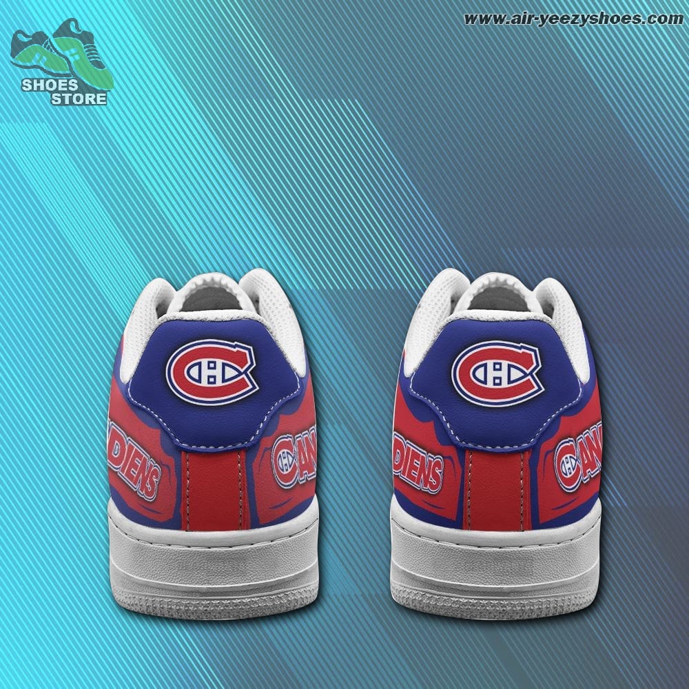 Montreal Canadiens Casual Sneaker - Air Force 1 Style Shoes