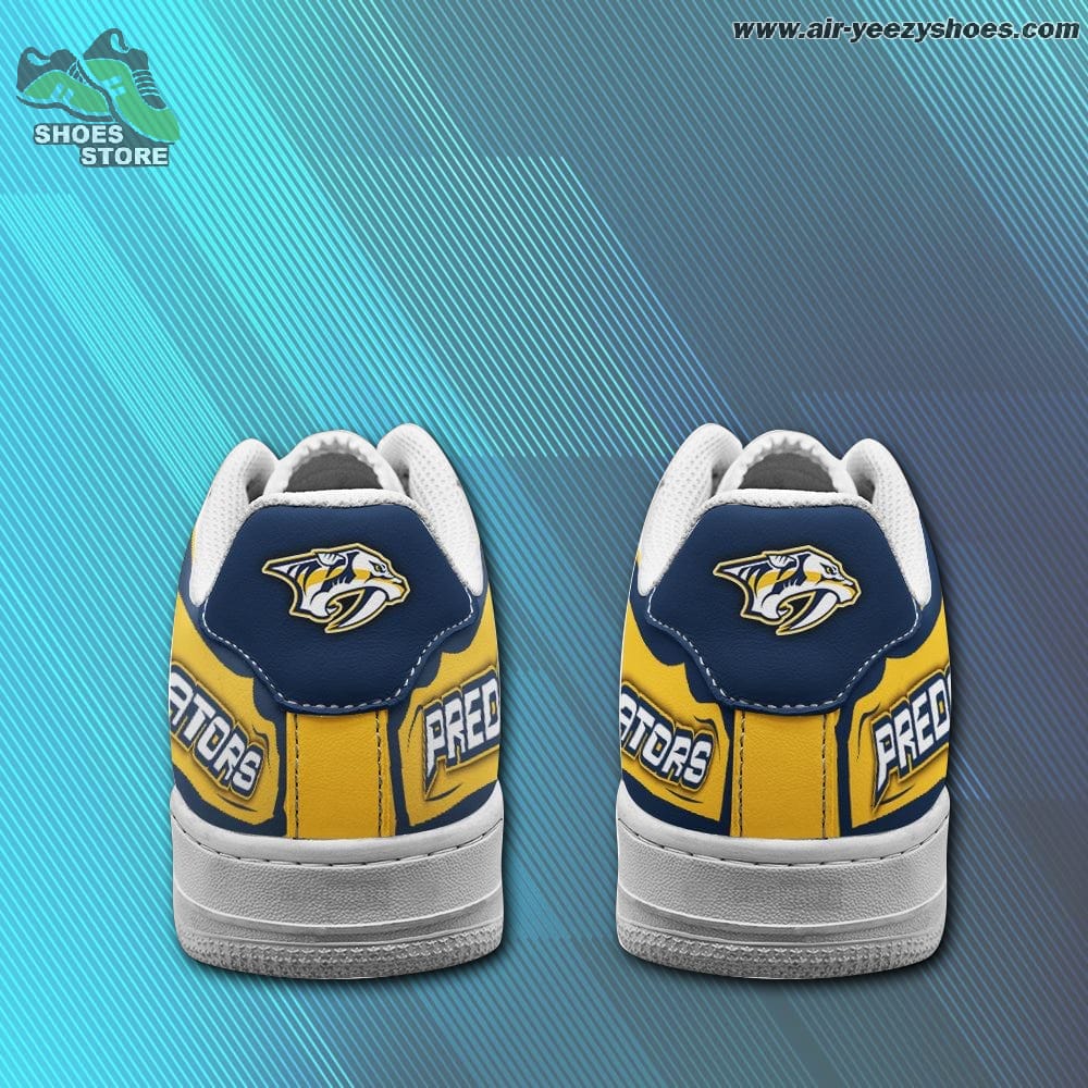 Nashville Predators Casual Sneaker - Air Force 1 Style Shoes
