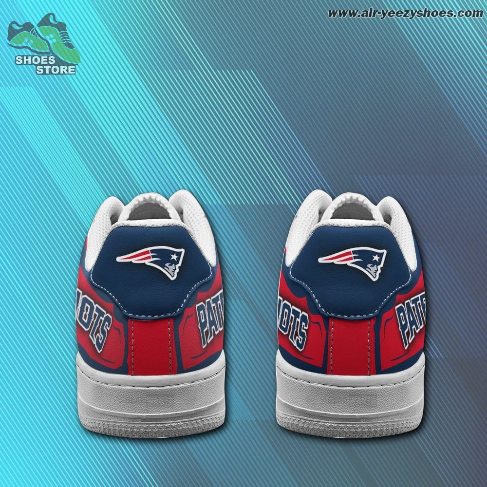 New England Patriots Casual Sneaker - Air Force 1 Style Shoes