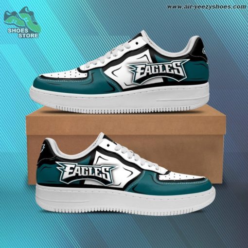 Philadelphia Eagles Casual Sneaker – Air Force 1 Style Shoes