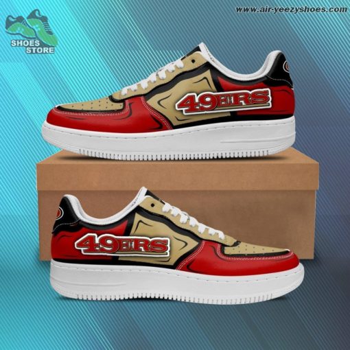 San Francisco 49ers Casual Sneaker – Air Force 1 Style Shoes