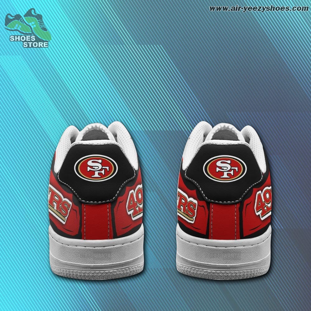 San Francisco 49ers Casual Sneaker - Air Force 1 Style Shoes