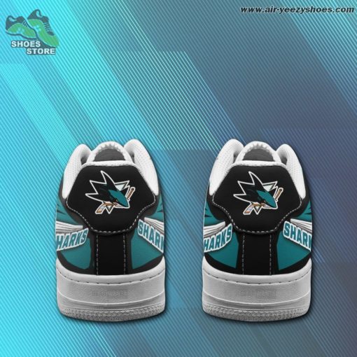 san jose sharks air shoes custom naf sneakers 41 esn45b