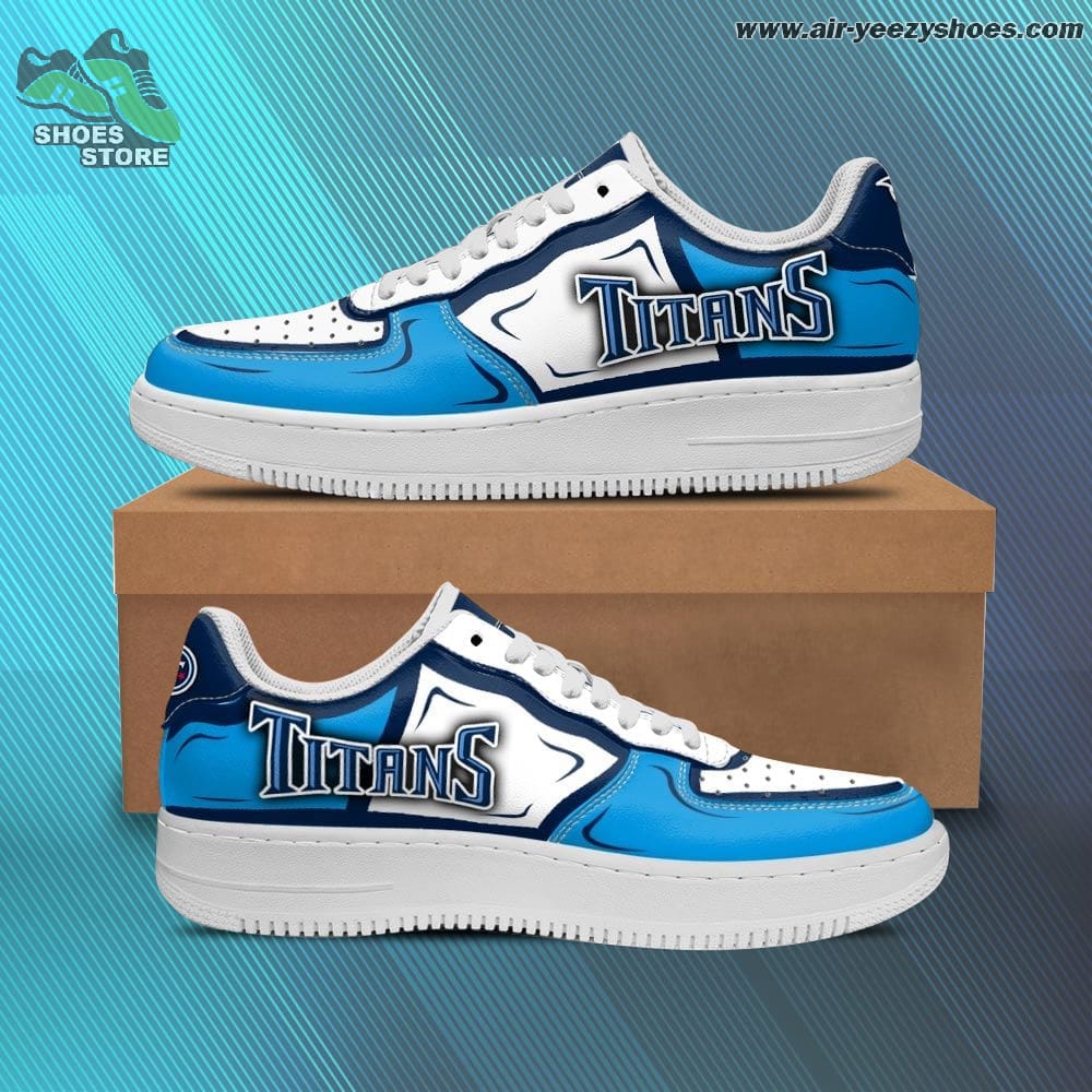 Tennessee Titans Casual Sneaker - Air Force 1 Style Shoes