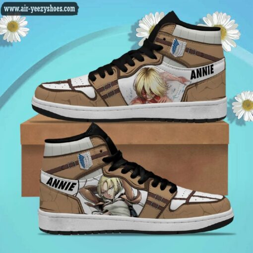 Attack On Titan Annie Leonhart Anime Synthetic Leather Stitching Shoes – Custom Sneakers