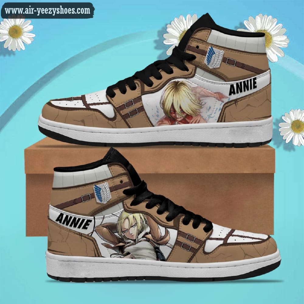 Attack On Titan Annie Leonhart Anime Synthetic Leather Stitching Shoes - Custom Sneakers