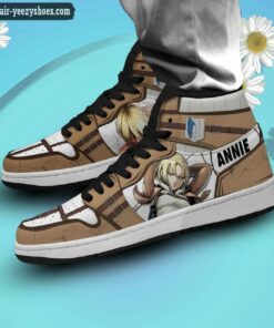 attack on titan jordan 1 high sneakers annie leonhart anime shoes 2 h4dZk