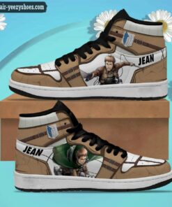 attack on titan jordan 1 high sneakers jean kristein anime shoes 1 NafJy