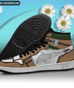 attack on titan jordan 1 high sneakers reconnaissance army anime shoes 3 N8b42
