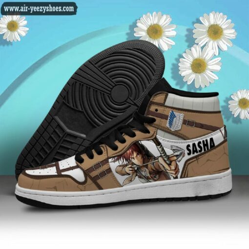 Attack On Titan Sasha Blouse Anime Synthetic Leather Stitching Shoes – Custom Sneakers