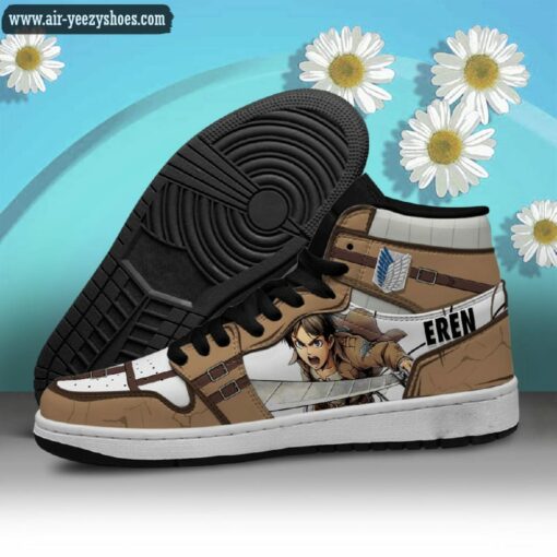 Attack On Titan JD Sneakersren Yeager Anime Synthetic Leather Stitching Shoes – Custom Sneakers