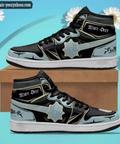 azure deer jordan 1 high sneakers black clover anime shoes 1 ebk2r