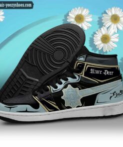 azure deer jordan 1 high sneakers black clover anime shoes 3 T8lRC