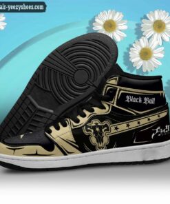 black bull jordan 1 high sneakers black clover anime shoes 3 ONv7y