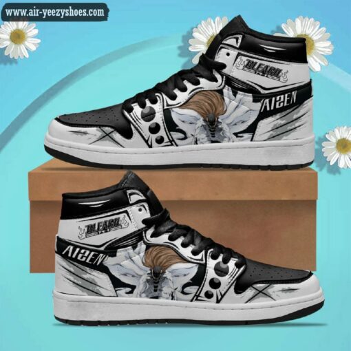 Bleach Aizen Sosuke Anime Synthetic Leather Stitching Shoes – Custom Sneakers