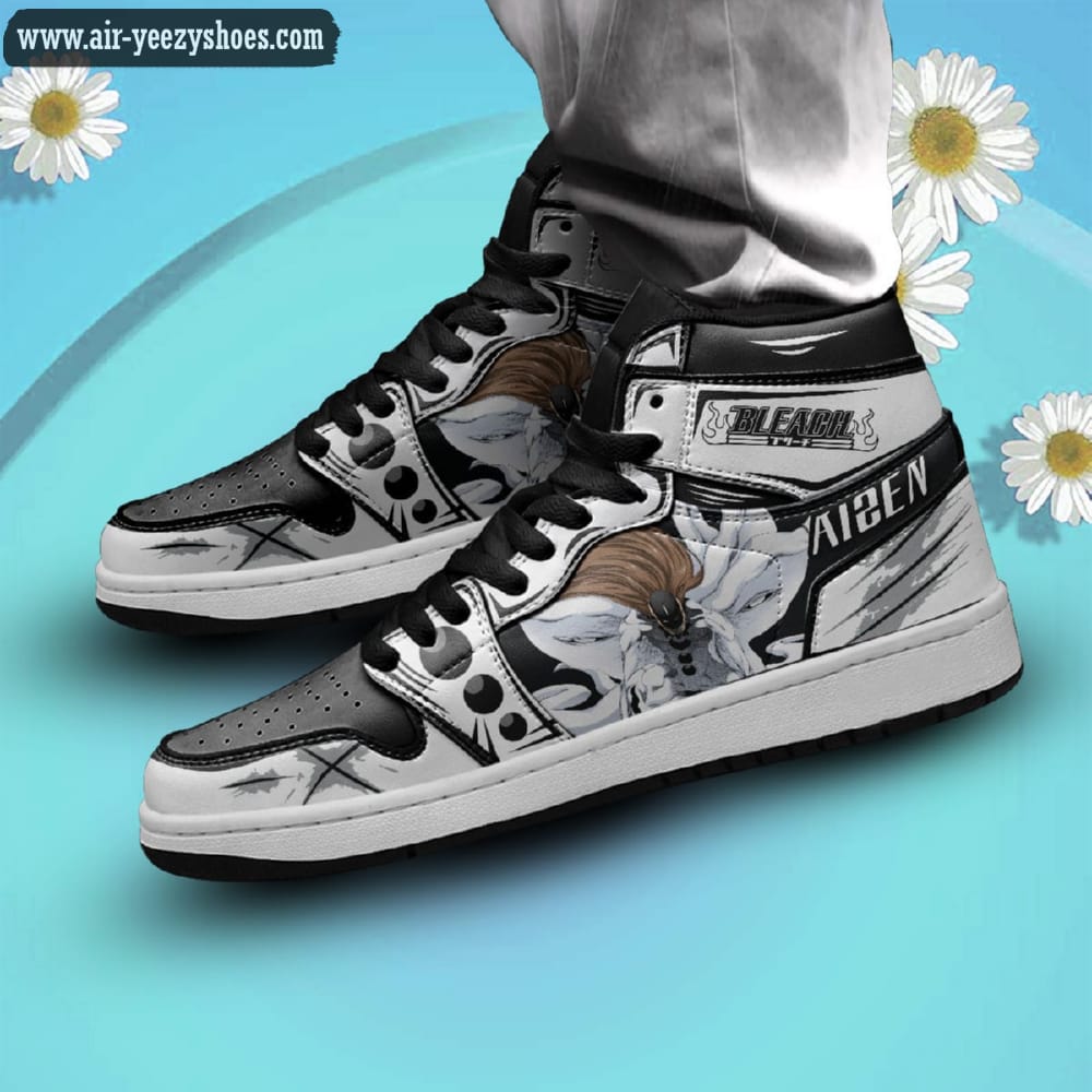 Bleach Aizen Sosuke Anime Synthetic Leather Stitching Shoes - Custom Sneakers
