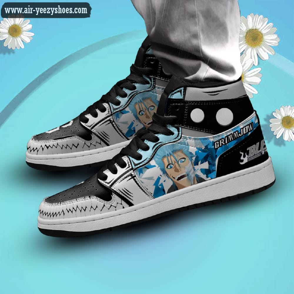 Bleach Grimmjow Jaegerjaquez Anime Synthetic Leather Stitching Shoes - Custom Sneakers