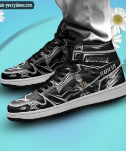 bleach rukia kuchiki jordan 1 high sneakers anime shoes 2 nNZyS