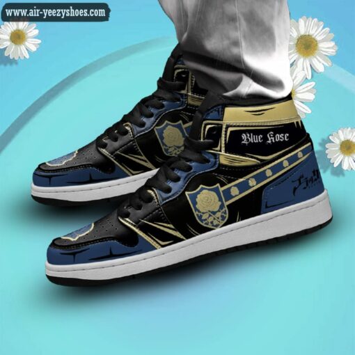 blue rose jordan 1 high sneakers black clover anime shoes 2 a4ih9