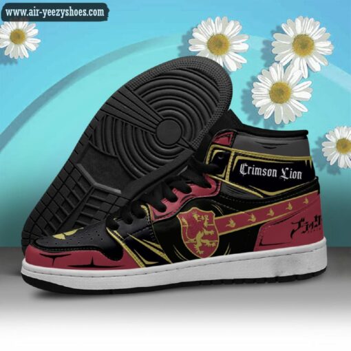 crimson lion jordan 1 high sneakers black clover anime shoes 3 Fi3vg
