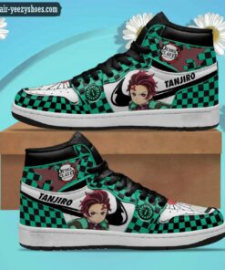 demon slayer tanjiro jordan 1 high sneakers anime shoes 1 xjdCk