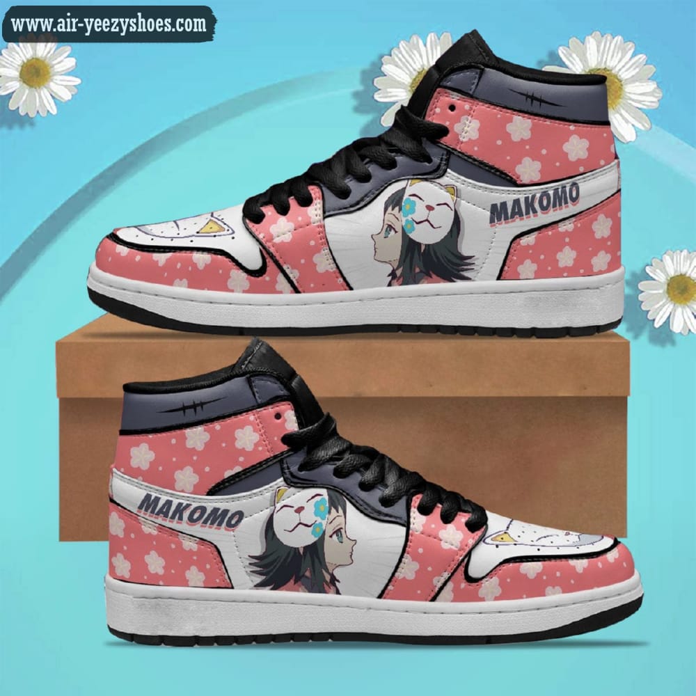 Demon Slayers Makomo Anime Synthetic Leather Stitching Shoes - Custom Sneakers