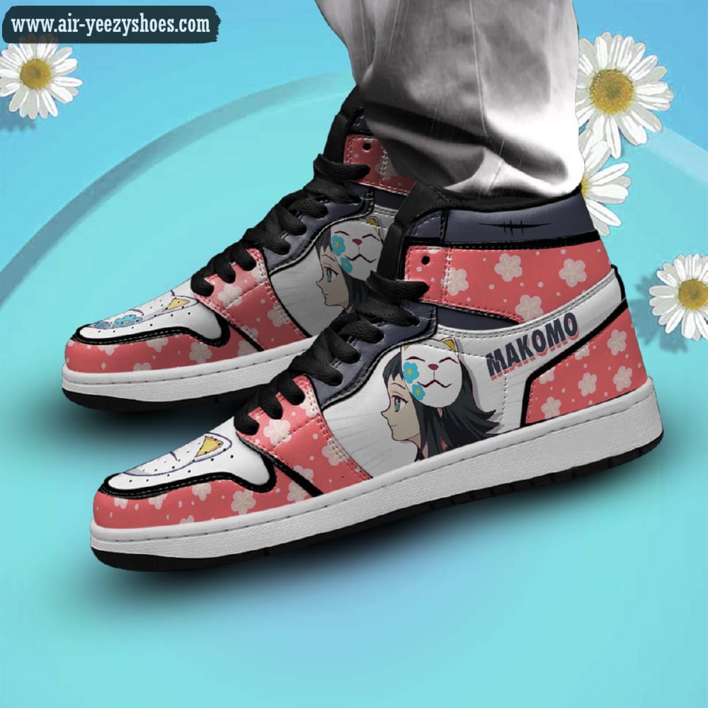 Demon Slayers Makomo Anime Synthetic Leather Stitching Shoes - Custom Sneakers