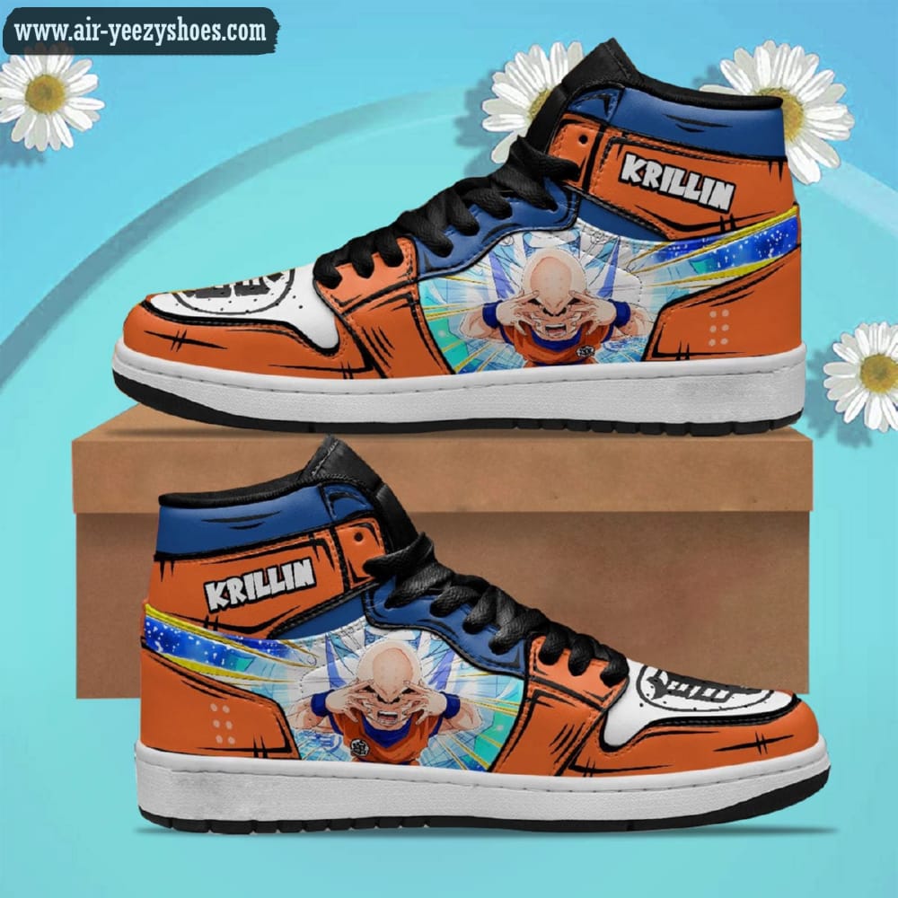 Dragon Ball Krillin Anime Synthetic Leather Stitching Shoes - Custom Sneakers