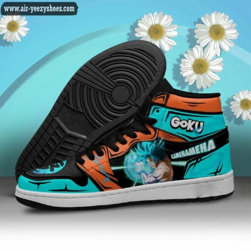 Dragon Ball Son Goku Blue Anime Synthetic Leather Stitching Shoes – Custom Sneakers