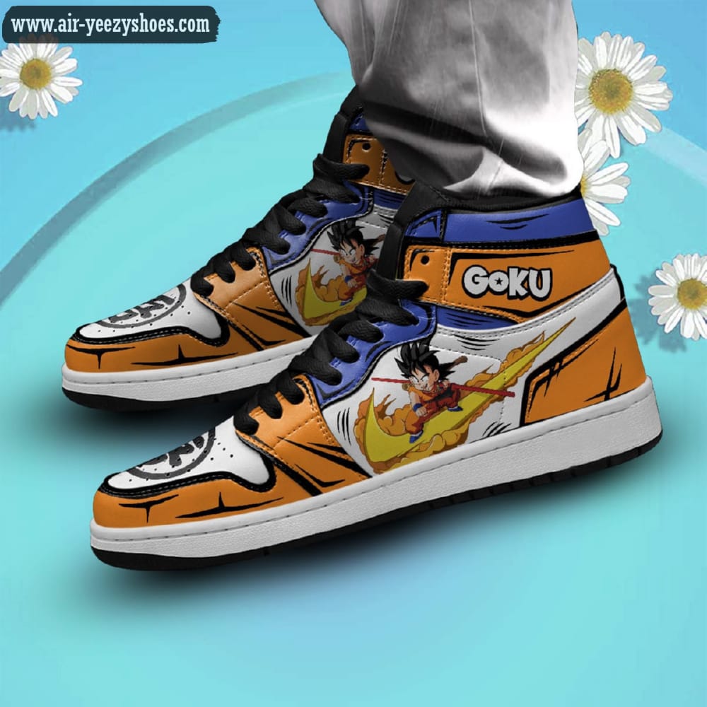 Dragon Ball Son Goku Kid Anime Synthetic Leather Stitching Shoes - Custom Sneakers