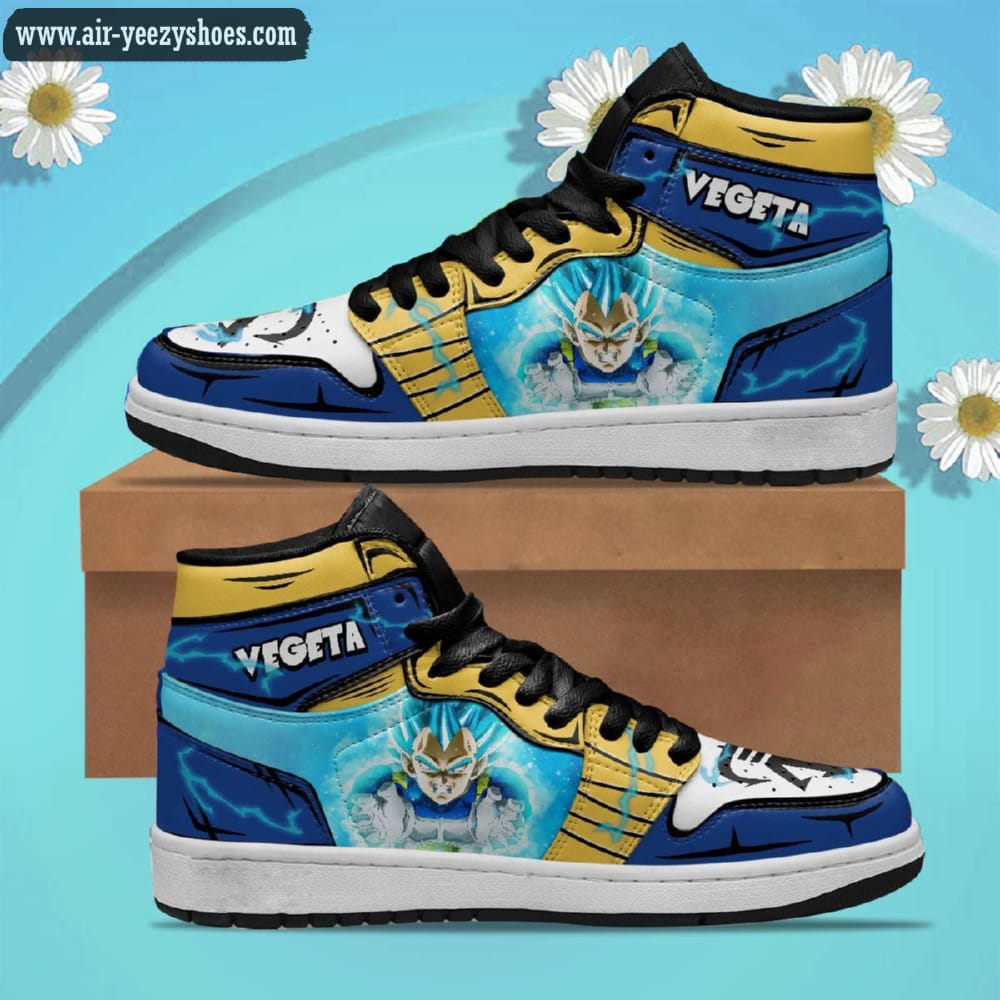 Dragon Ball Vegeta Blue Anime Synthetic Leather Stitching Shoes - Custom Sneakers