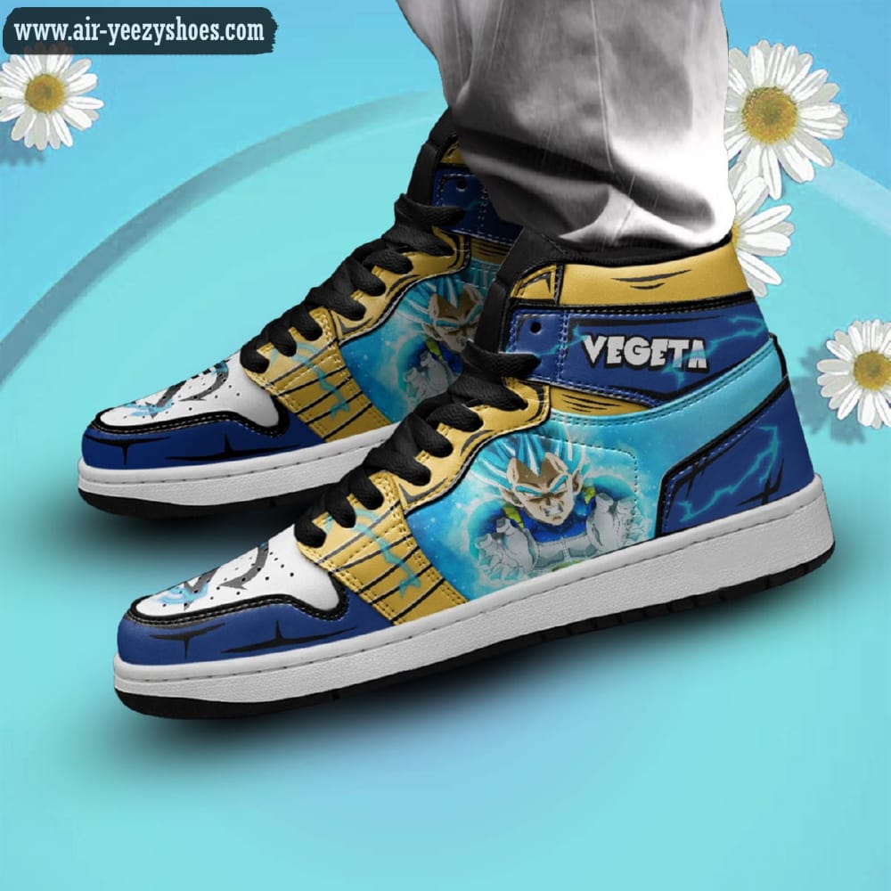 Dragon Ball Vegeta Blue Anime Synthetic Leather Stitching Shoes - Custom Sneakers