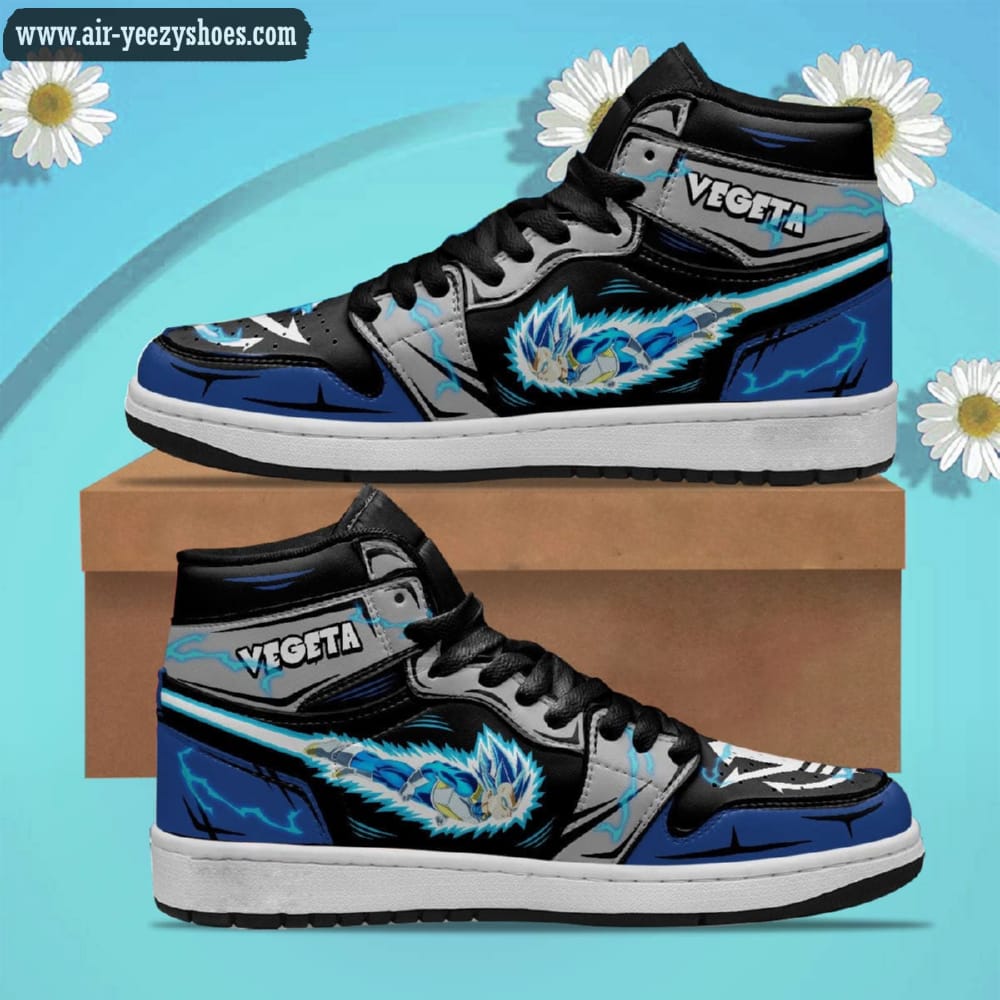 Dragon Ball Vegeta Flying Anime Synthetic Leather Stitching Shoes - Custom Sneakers