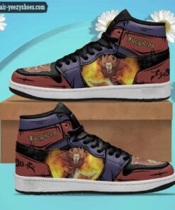 fuegoleon vermillion jordan 1 high sneakers black clover anime shoes 1 H9lGt