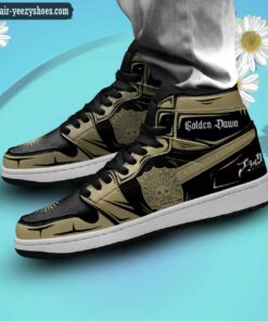 golden dawn jordan 1 high sneakers black clover anime shoes 2 mA2tg