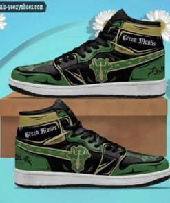 green mantis jordan 1 high sneakers black clover anime shoes 1 JBPzM