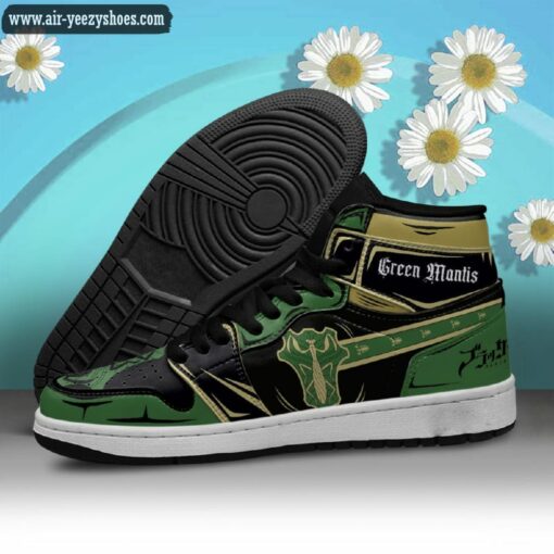 green mantis jordan 1 high sneakers black clover anime shoes 3 ZmqXJ