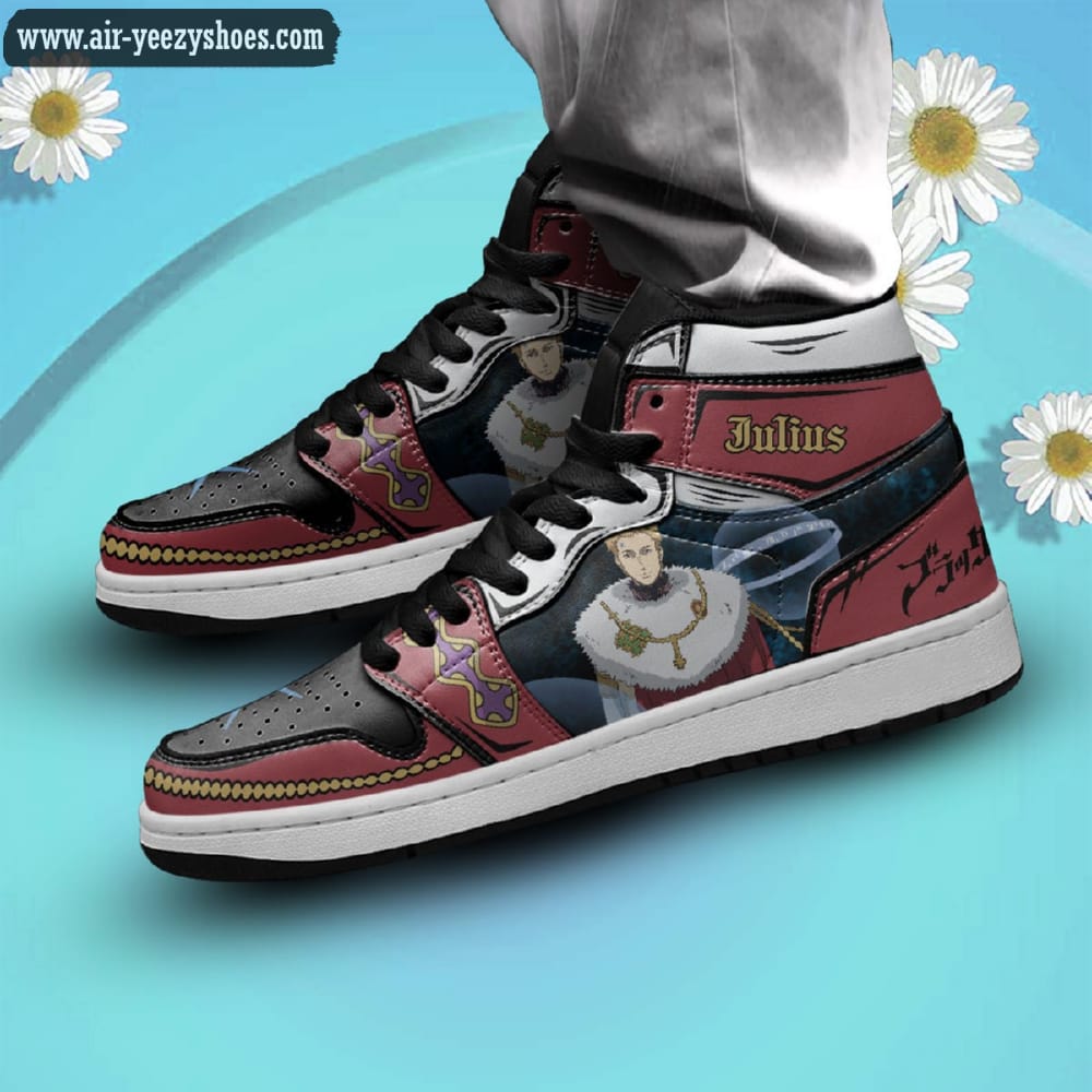 Julius Novachrono Black Clover Anime Synthetic Leather Stitching Shoes - Custom Sneakers