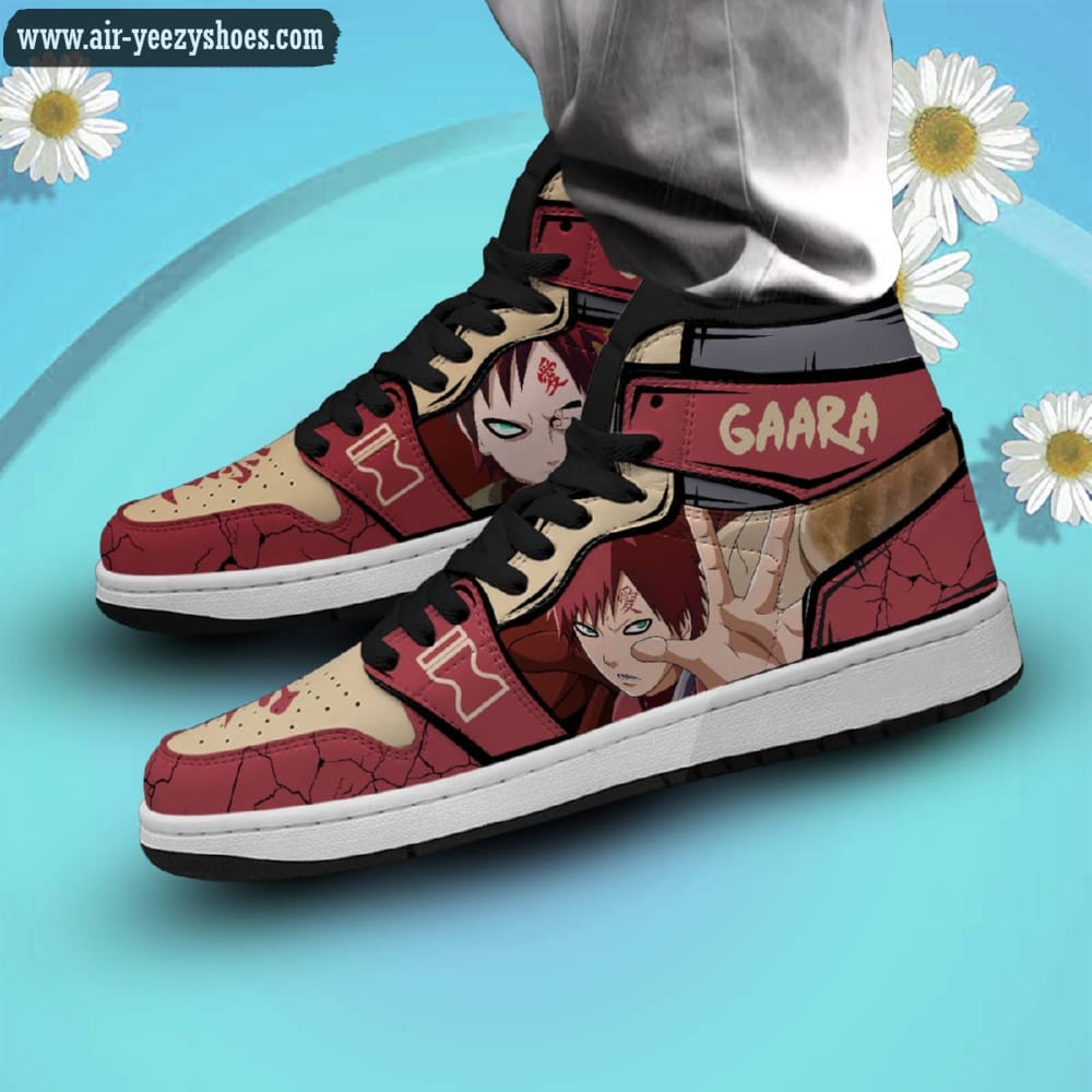 Naruto Gara Anime Synthetic Leather Stitching Shoes - Custom Sneakers