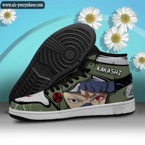 Naruto Kakashi Anime Synthetic Leather Stitching Shoes – Custom Sneakers